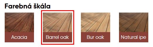 Farba BARREL OAK - terasové dosky PIONEER